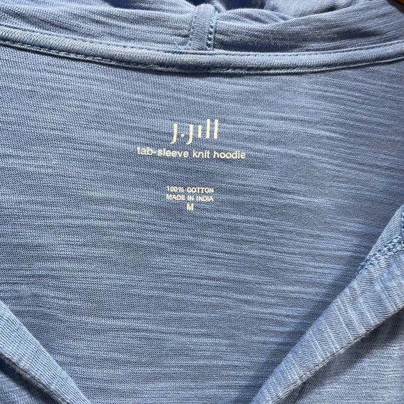 J.Jill tab sleeve knit hoodie size M - Picture 6 of 6